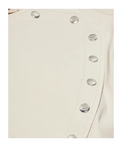 Isabel Marant Timea Buttoned-belted Jacket In White