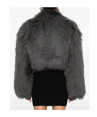 Alaïa Long Sleeve Jacket In Gray