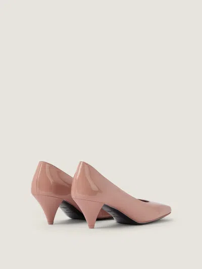 Givenchy Sliced Square Pumps In Patent Leather In Pink