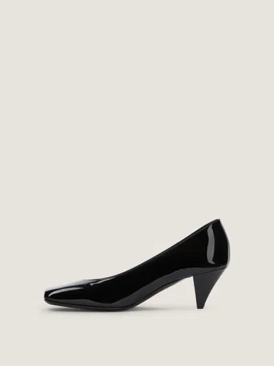 Givenchy Sliced Square Pumps In Patent Leather In Black
