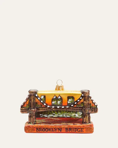 Bergdorf Goodman Brooklyn Bridge Christmas Ornament In Multi