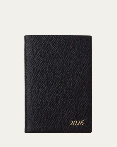 Smythson 2026 Pocket Panama Weekly Diary In Black