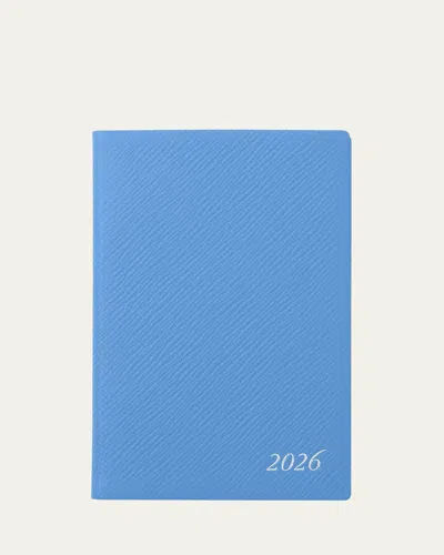 Smythson 2026 Pocket Panama Weekly Diary In Blue