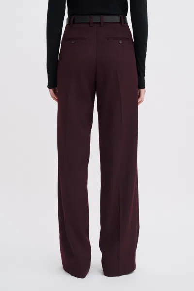 Filippa K Darcey Wool Trousers In Burgundy