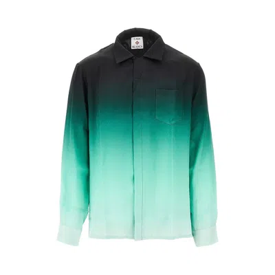 Casablanca 'ping Pong' Jacquard Silk Shirt In Multi