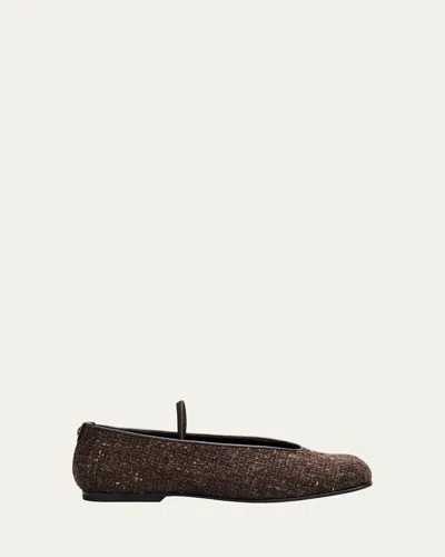 Nodaleto Nodstalgia Cindy Tweed Ballerina Flats In Gray