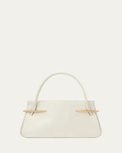 Givenchy Pinch Medium Shoulder Bag In Smooth Leather In White