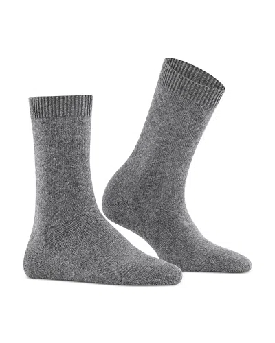 Falke Cosy Mid-calf Socks In Gray