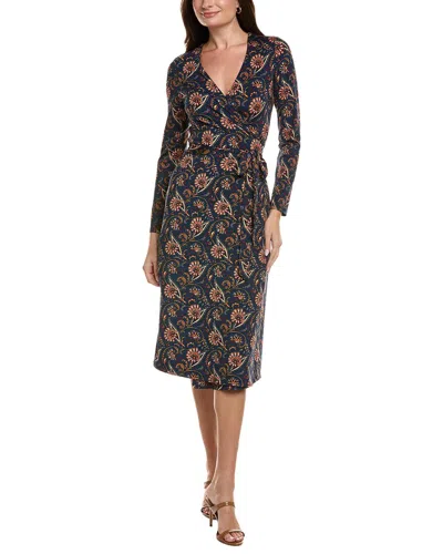 Flora Bea Nyc Kelli Wrap Dress In Blue