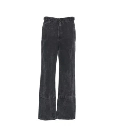 Lanvin Relaxed-fit Black Jeans With Classic Five-pocket Design In Black