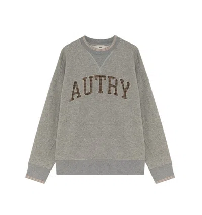 Autry Relaxed Fit Grey Sweatshirt In Gray