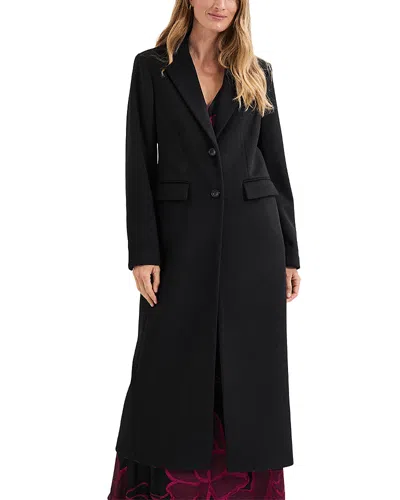 Phase Eight Lydia Long Overcoat In Black