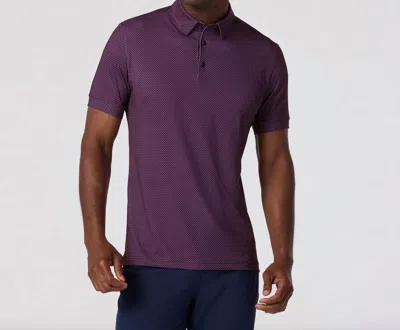 Mizzen + Main Men's Versa Polo In Eggplant In Purple