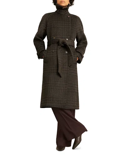 Hobbs London Peterson Coat In Brown