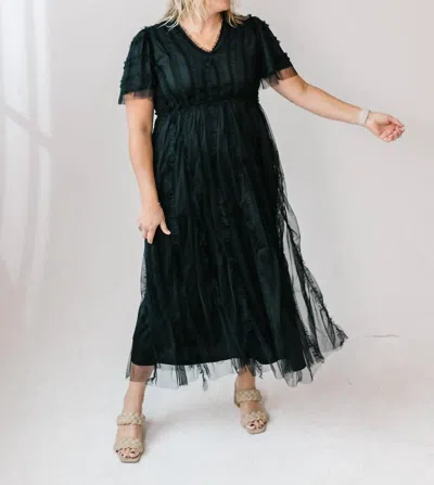 Polagram Jovi Maxi Dress In Black In Black