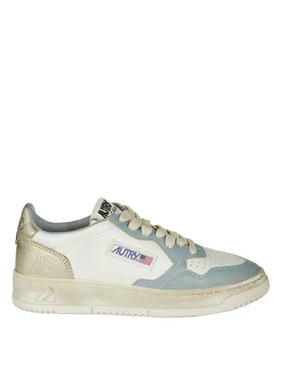 Autry Sup Vint Low Sneakers In Gray