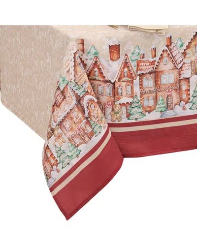 Elrene Home Fashions Gingerbread Bliss Tablecloth