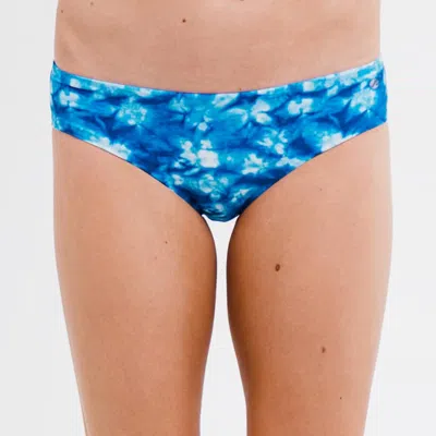 Calypsa Women's Plus Full Coverage Bikini Bottom In Blue