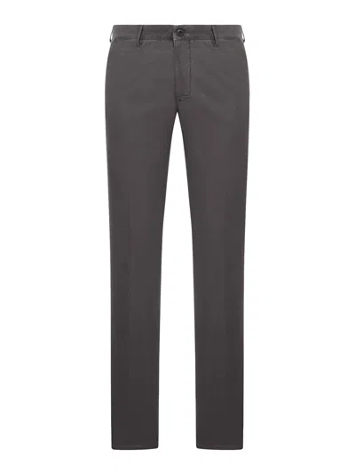 Incotex Tailored Trousers With Pockets And Loops In Gray