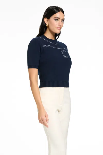 Toccin Kelly Short Sleeve Pocket Tee In Gray