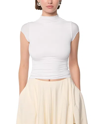 The Line By K Reese Short Sleeved Top In White