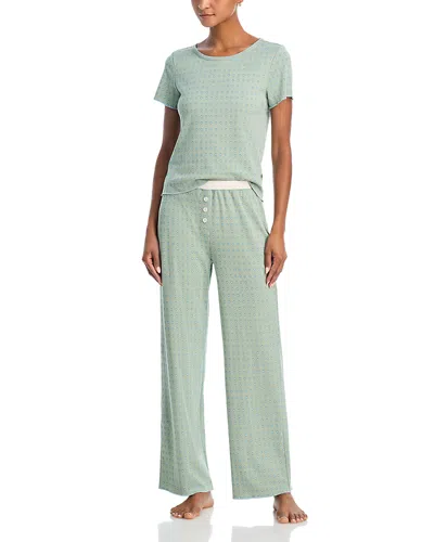 Cozyland Baby Jean Long Pajama Set In Green