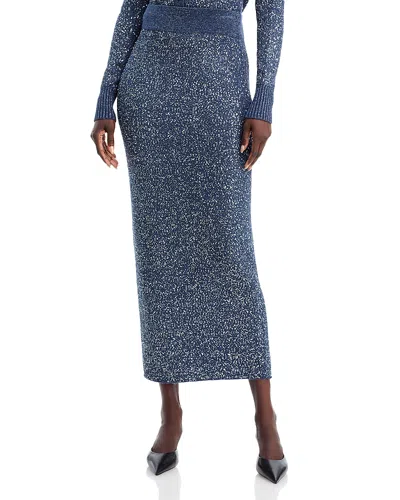 Toccin Alisha Midi Skirt In Blue