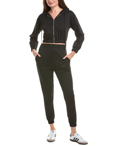 Marion 2pc Hoodie & Legging Set In Black