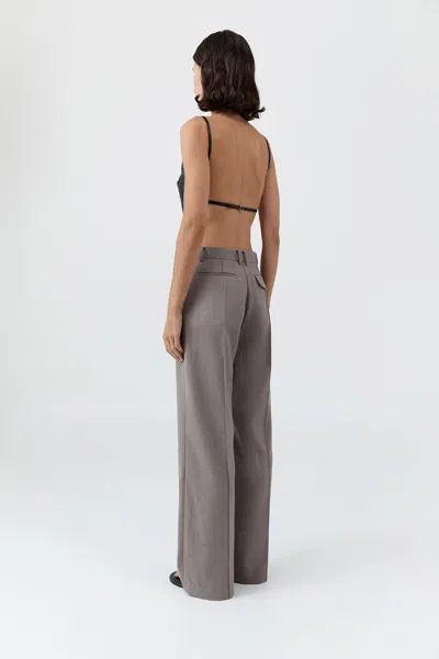 St Agni Lambskin Square-neck Camisole In Black