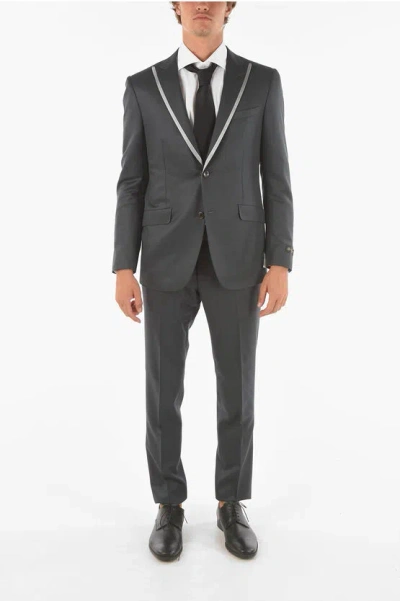 Corneliani Virgin Wool And Silk Cerim.academy 2-button Suit In Gray