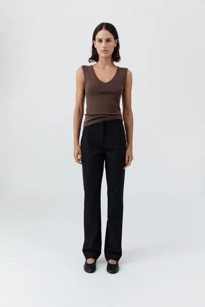 St Agni Organic Cotton 90s Top In Brown