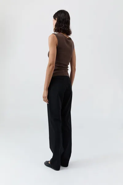 St Agni Organic Cotton 90s Top In Brown