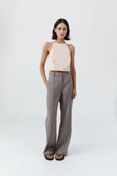 St Agni Oupa Pintuck Pants In Brown