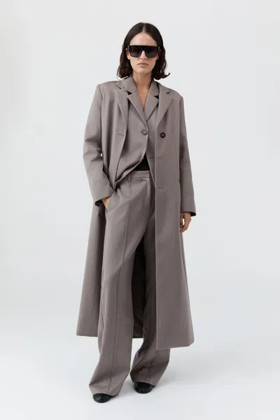 St Agni Oupa Pintuck Pants In Brown