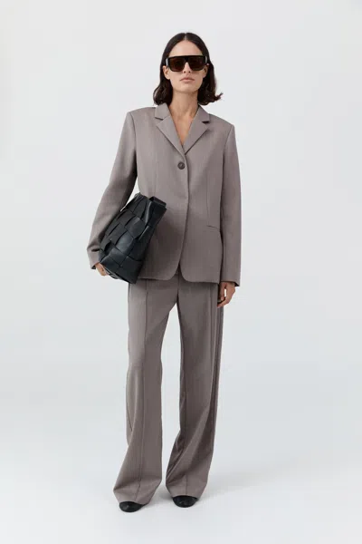 St Agni Oupa Pintuck Pants In Brown