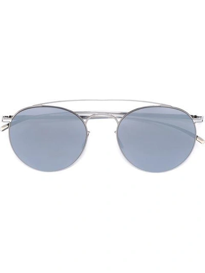 Shop Mykita Round Sunglasses In Metallic