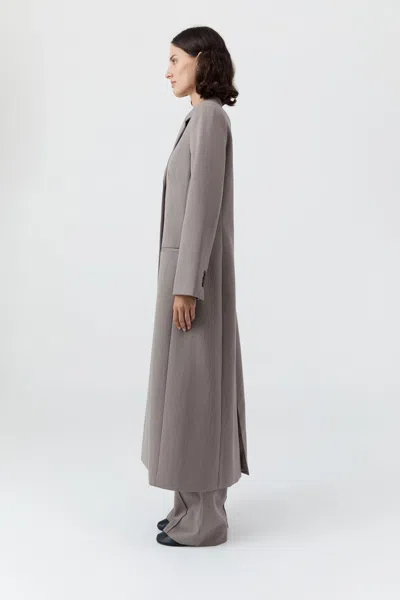 St Agni Oupa Tailored Coat In Gray