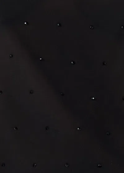 St Agni Silk Glass Beaded Cami In Black