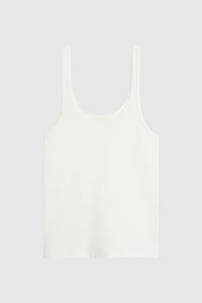 St Agni Soft Jersey Slim Scoop Tank In Black