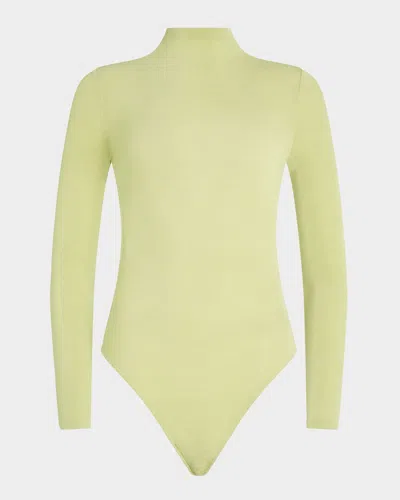 Ser.o.ya Lilia Mock-neck Bodysuit In Green