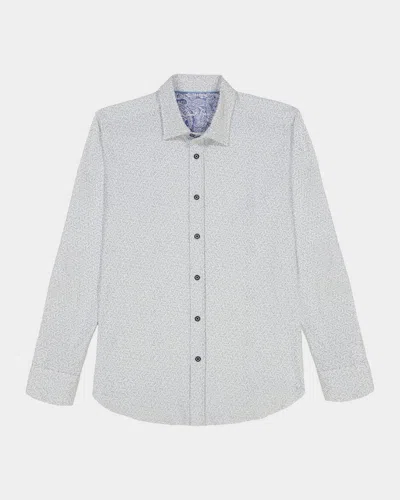 Robert Graham Men's Asterik Micro-geometric Button-down Shirt In Multi