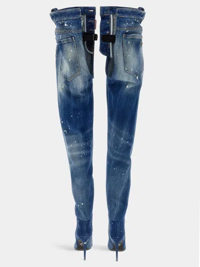 Dsquared2 Bettter X  Capsule Boots In Blue