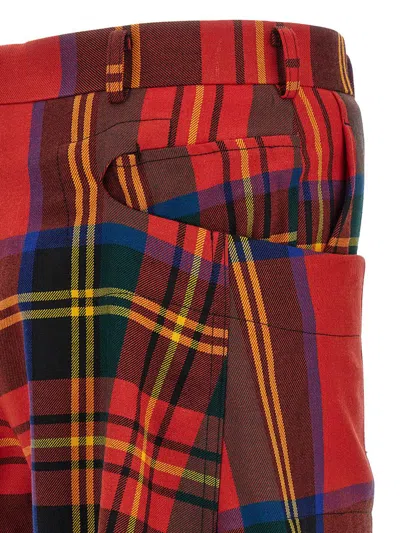 Comme Des Garçons Homme Deux Comme Des Garçons Homme Plus Tartan Pants In Red