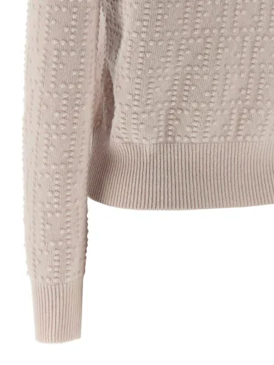 Fendi Pon Pon Sweater In Pink