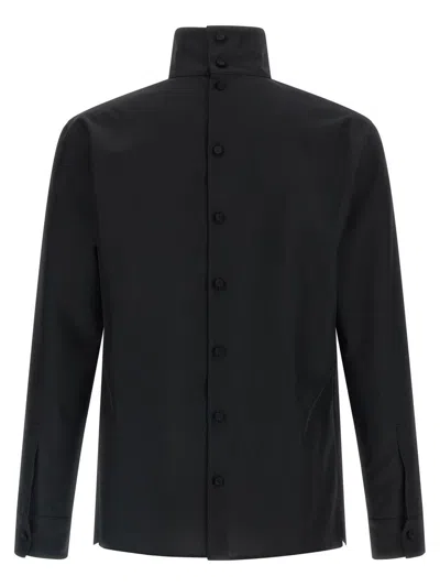 Gucci Technical Panama Shirt Shirt And Blouse Black In Black