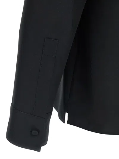 Gucci Technical Panama Shirt Shirt And Blouse Black In Black