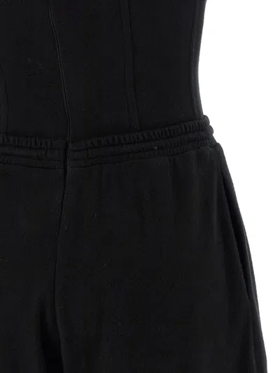 Giovanni Bedin Strapless-corset Drawstrings Jumpsuit In Black