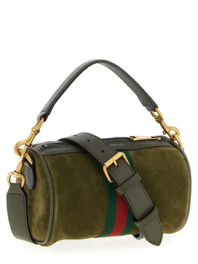 Gucci Mini Handbag Featuring Top Handle In Green