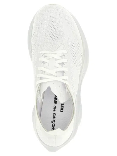 Comme Des Garçons X Mizuno Wave Rebellion Pro 3 Openwork Sneakers In White