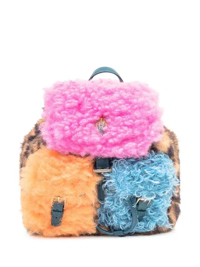 Kurt Geiger Small Hoxton Leopard-print Backpack In Multi